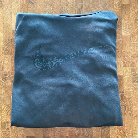 NIKE MEN'S DARK GREY DRI-FIT HIGH NECK HOODIE PULLOVER - Picture 1 of 5